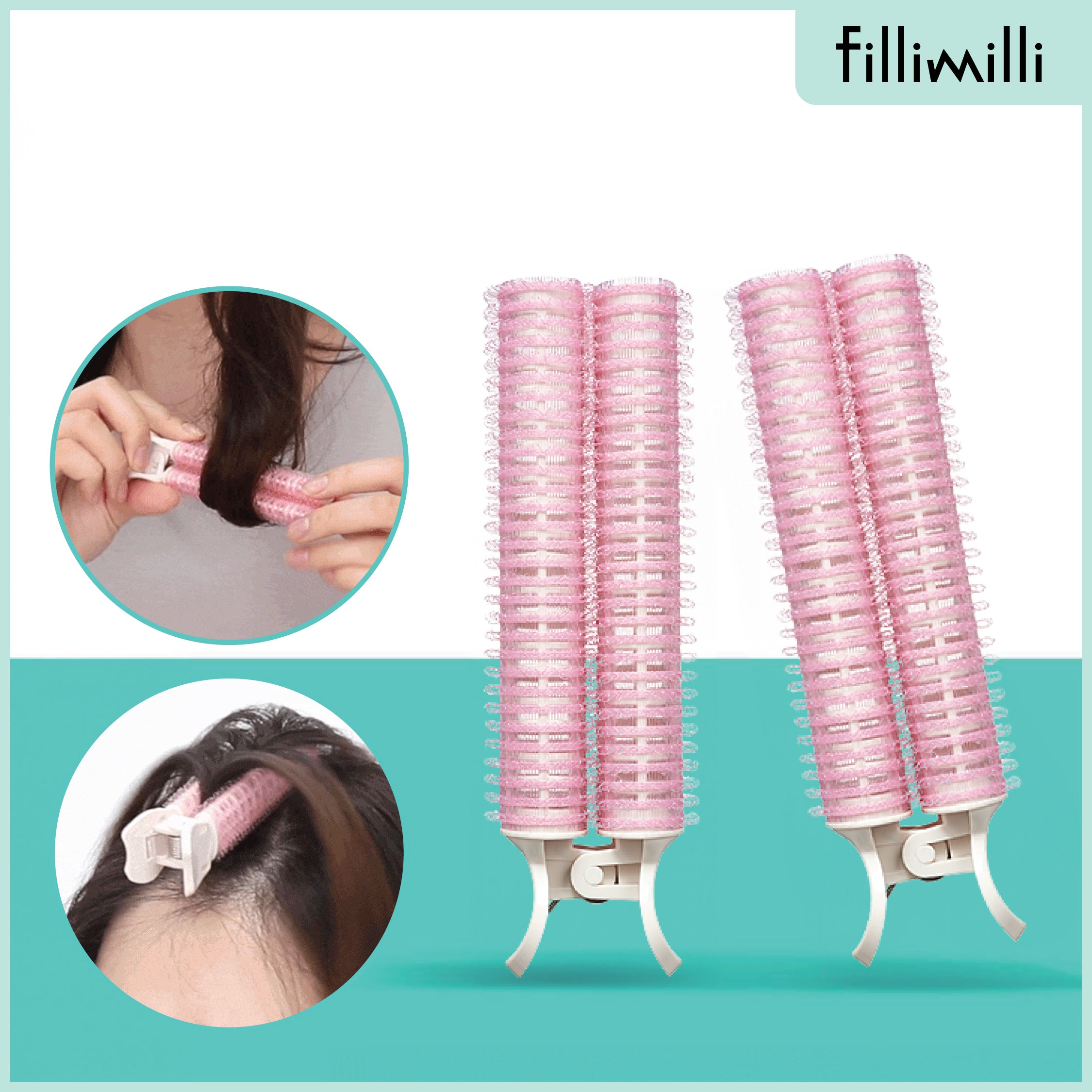 髮根蓬鬆造型髮捲夾 (2件裝)