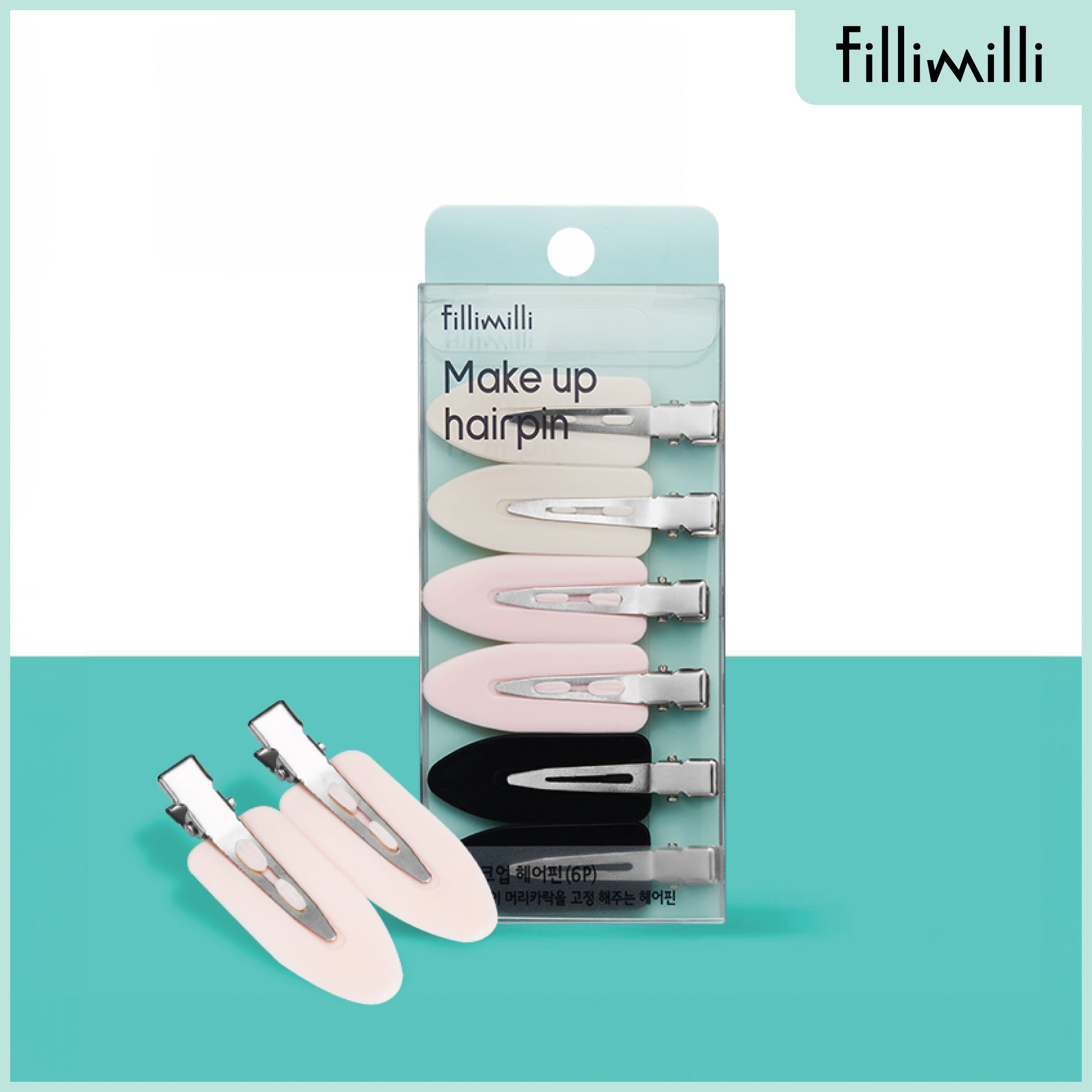 無痕定型髮夾 (6件裝)
